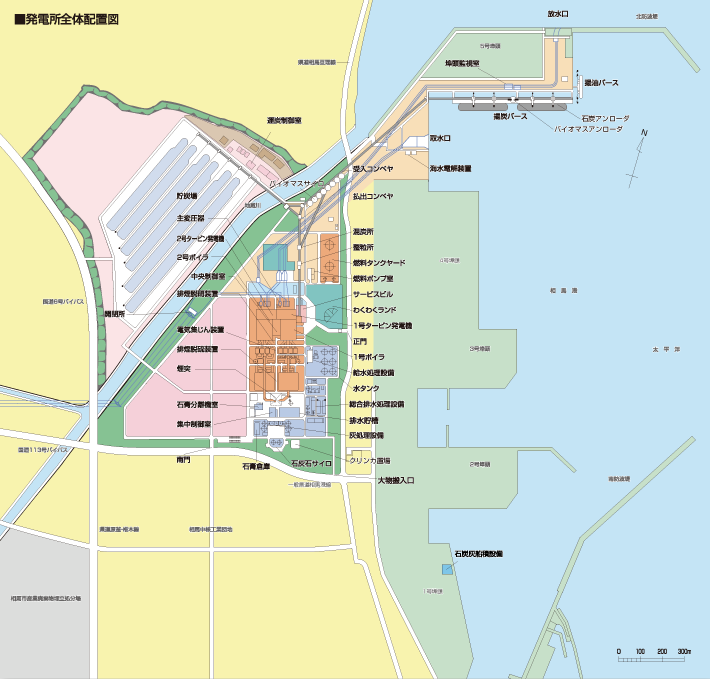 発電所全体配置図